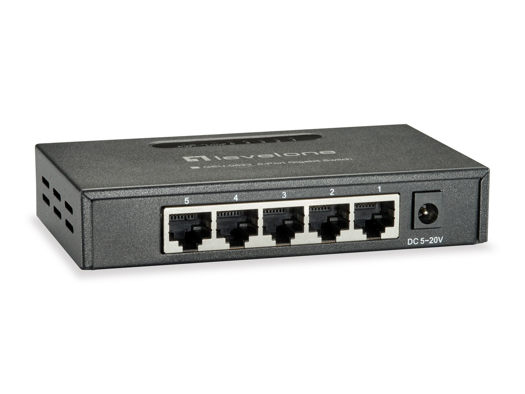 LevelOne Switch  5xGE                       unmanaged Metall