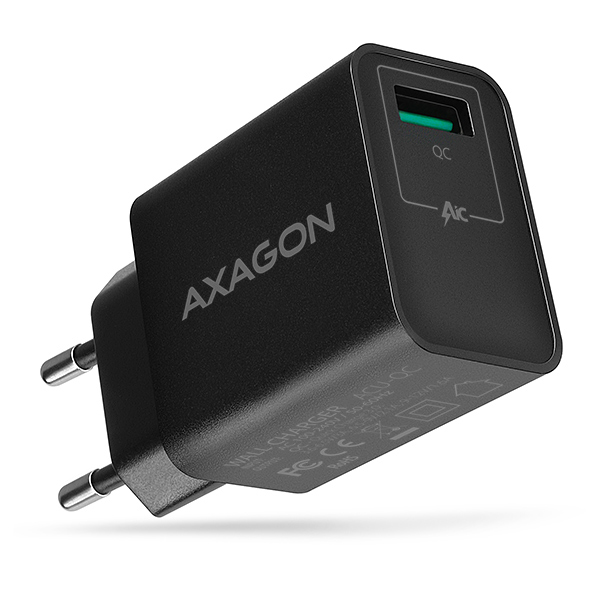 Axagon ACU-QC mobile device charger Universal Black AC Fast charging Indoor – image 1