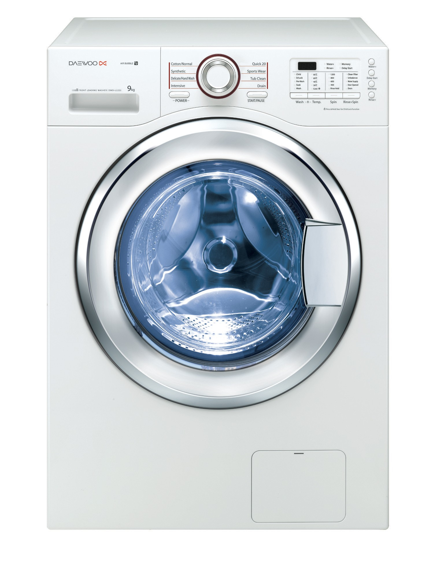 Daewoo DWC-LC1221 washer dryer Freestanding Front-load White