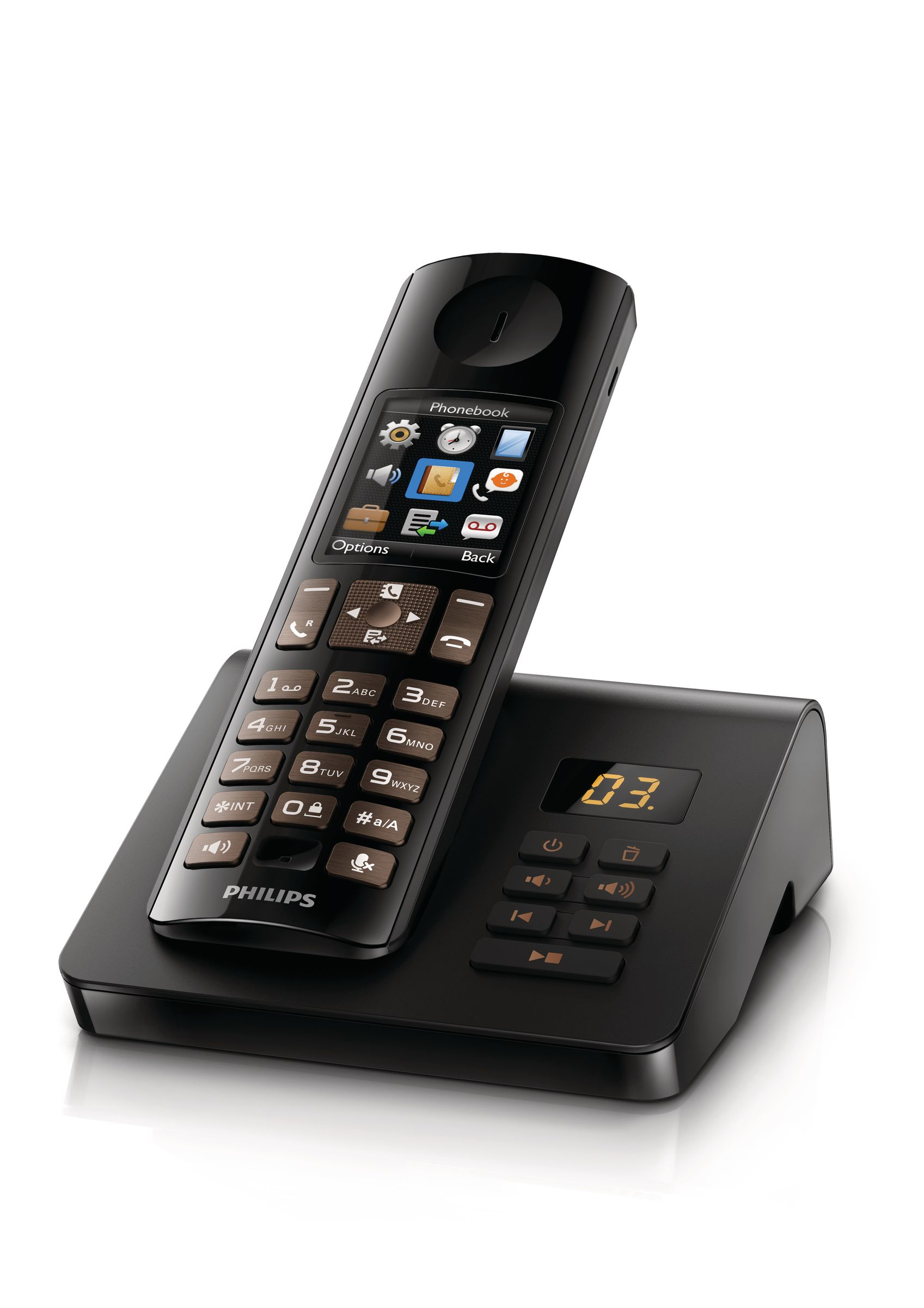 Philips D7051B/23 telephone DECT telephone Caller ID Black – image 1