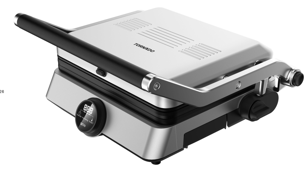 TORNADO TGC-5406-GS | Ceramic Contact Grill with Single Push-Turn Button Operation – image 1