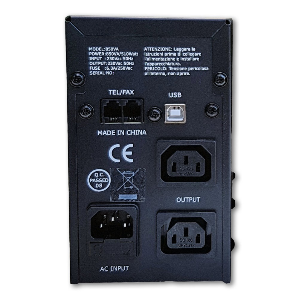 Techly IUPS-850PC uninterruptible power supply (UPS) Line-Interactive 0.85 kVA – image 2