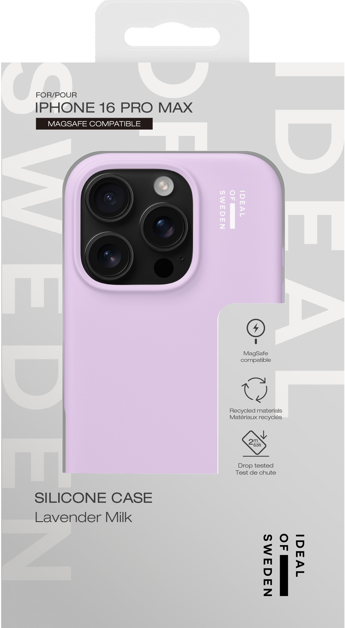 iDeal of Sweden Silicone Case MagSafe iPhone 16 Pro Max Lavender Milk – image 5