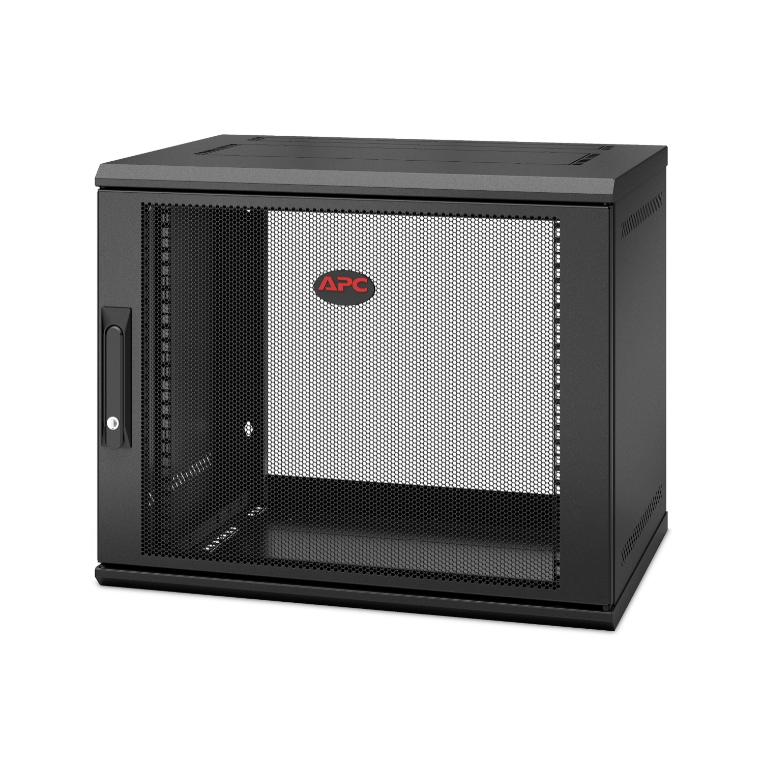 APC NetShelter WX 9U Single Hinged Wall-mount Enclosure 400mm Deep. Väggmonterad rack Svart