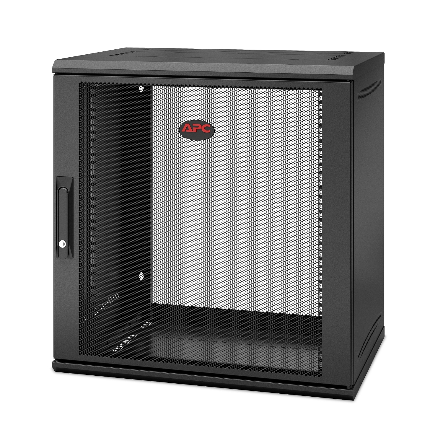 APC NetShelter WX 12U Single Hinged Wall-mount Enclosure 400mm Deep Väggmonterad rack Svart