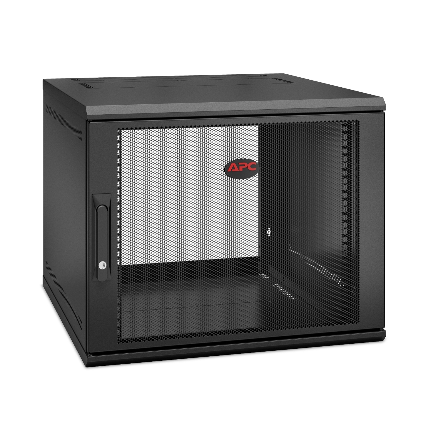 APC NetShelter WX AR109SH6, 9U, 19 inch patch cabinet, Wall mount, Pre-assembled, 600MM deep. Type: Wall mounted rack, Rac