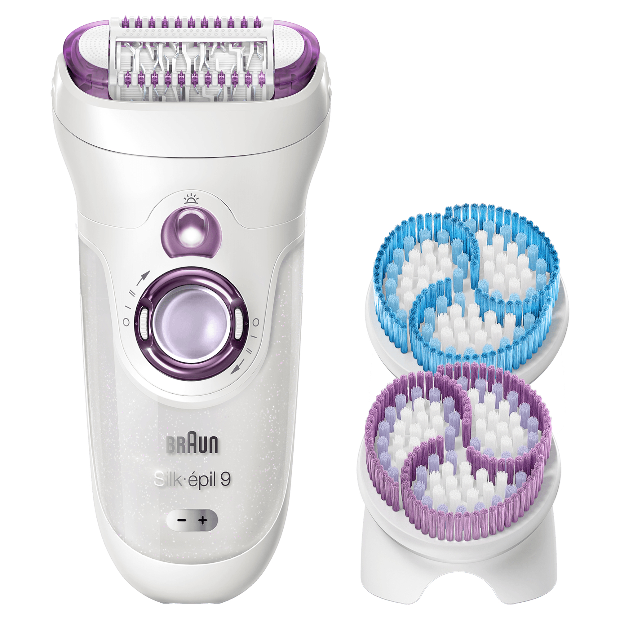 Braun Silk-épil 9 81632127 epilator 40 tweezers White, Violet