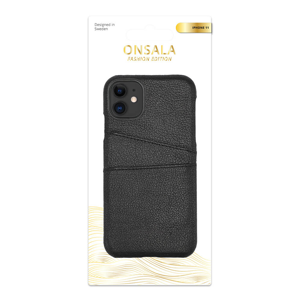 Onsala Mobile Cover Leather Black iPhone 11 – image 2