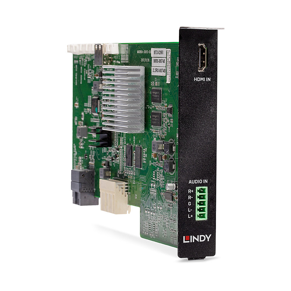 Lindy 38351 gränssnittskort till AV-utrustning Intern HDMI 2.0 Svart