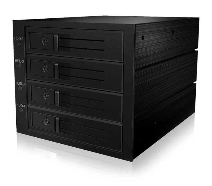 ICY BOX IB-564SAS-12G disk array Black