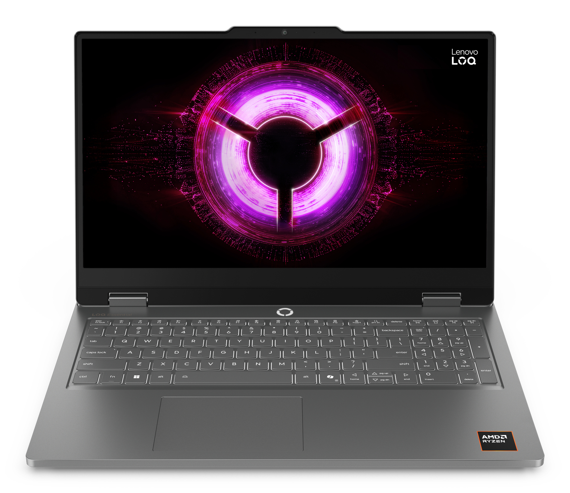 Lenovo LOQ Essential 15ARP11 AMD Ryzen™ 5 150 Laptop 39.6 cm (15.6") Full HD 16 GB DDR5-SDRAM 512 GB SSD NVIDIA® GeForce RTX™ 5050 Wi-Fi 6 (802.11ax) Windows 11 Home Grey Belgian