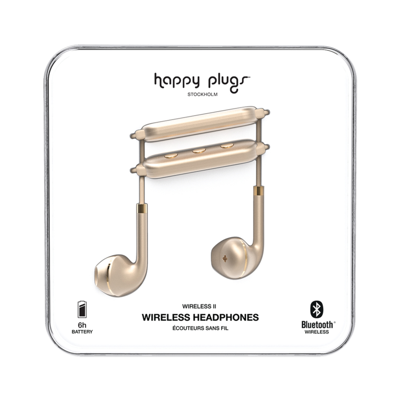Happy Plugs Wireless II Headset In-ear, Neck-band Calls/Music Micro-USB Bluetooth Gold image 4