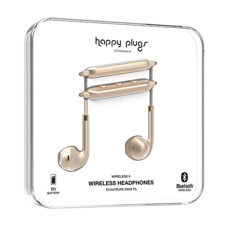 Happy Plugs Wireless II Headset In-ear, Neck-band Calls/Music Micro-USB Bluetooth Gold image 5