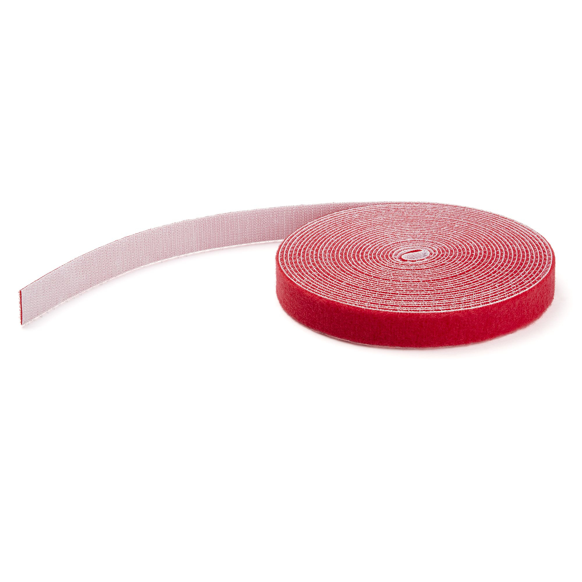 StarTech.com 100ft Hook and Loop Roll, Cut-to-Size Reusable Cable Ties, Bulk Industrial Wire Fastener Tape /Adjustable Fabric Wraps Red / Resuable Self Gripping Cable Management Straps - Adjustable Loop Ties (HKLP100RD) - Hook & loop fastener - 30.48 cm - red - for P/N: HKLP100, HKLP100BL, HKLP100GN, HKLP100YW