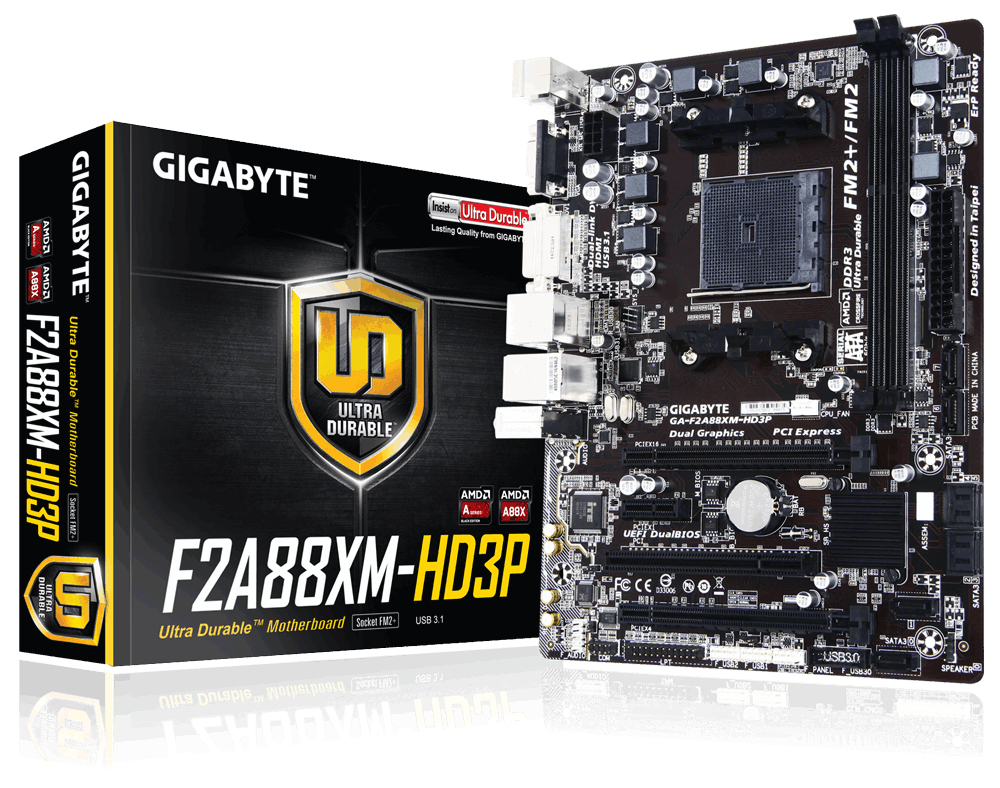 GIGABYTE GA-F2A88XM-HD3P (rev. 1.0) – image 1