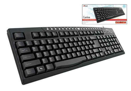 Trust Camiva keyboard USB + PS/2 Black – image 3