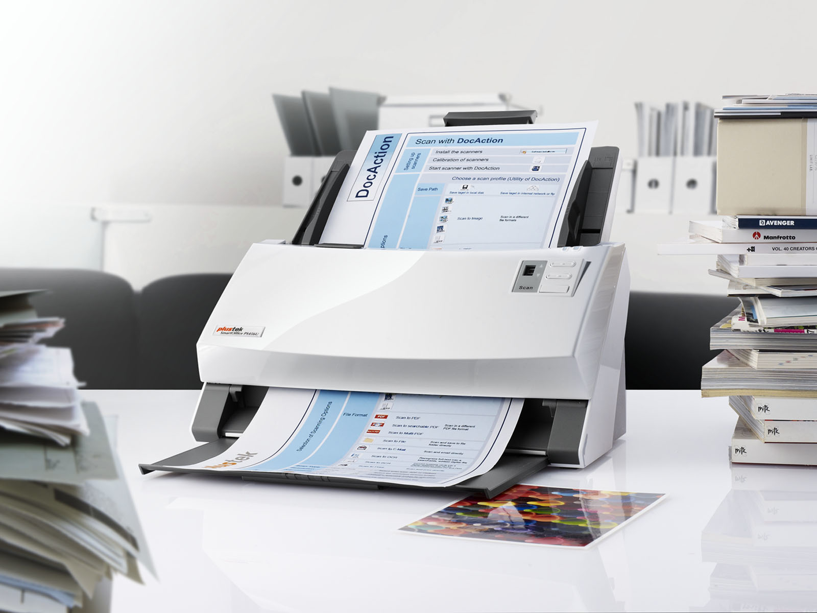 Plustek SmartOffice PS456U ADF scanner – image 2