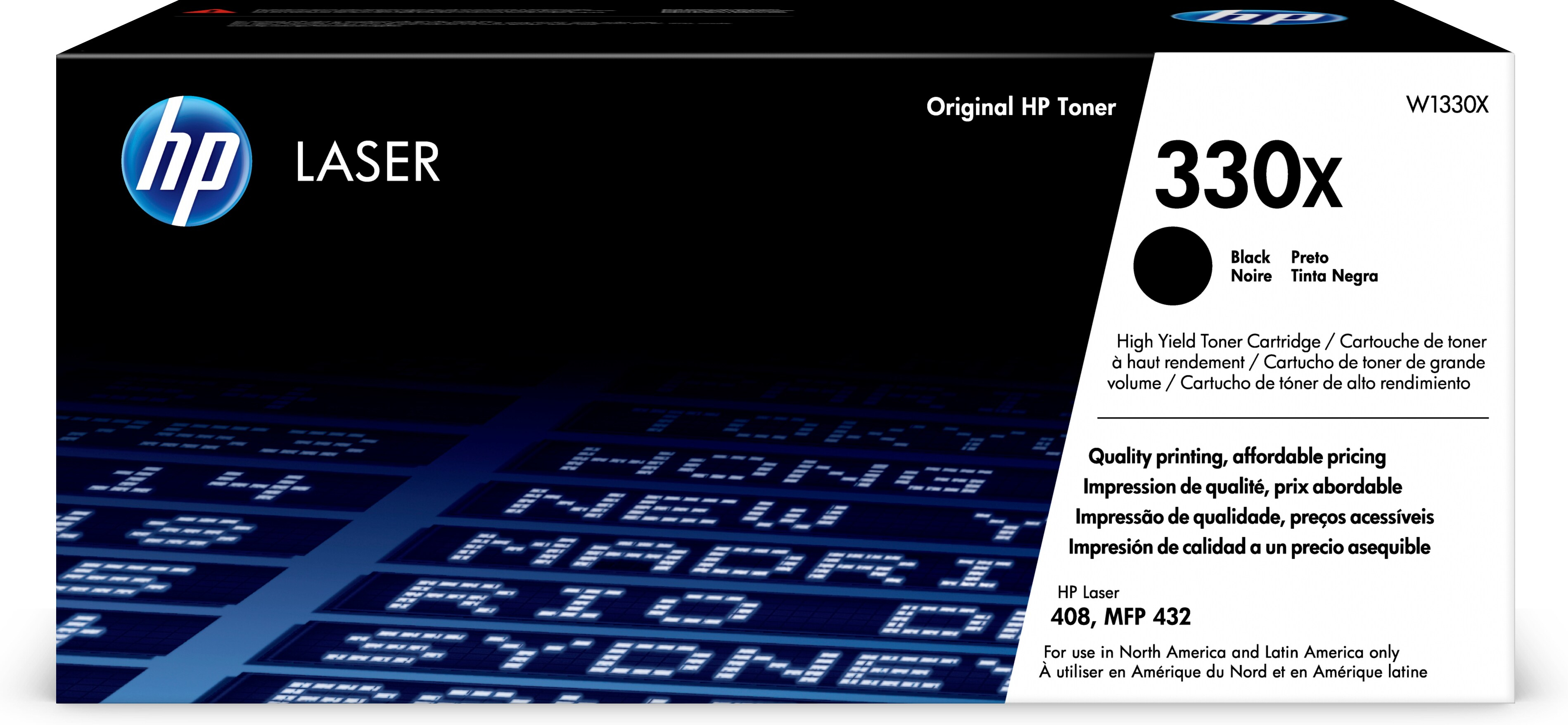 Cartucho de Tóner HP 330X - Negro - LaserJet - Original (W1330X) - W1330X Cartucho de Tóner HP 330X - Negro - LaserJet - Original (W1330X) - W1330X