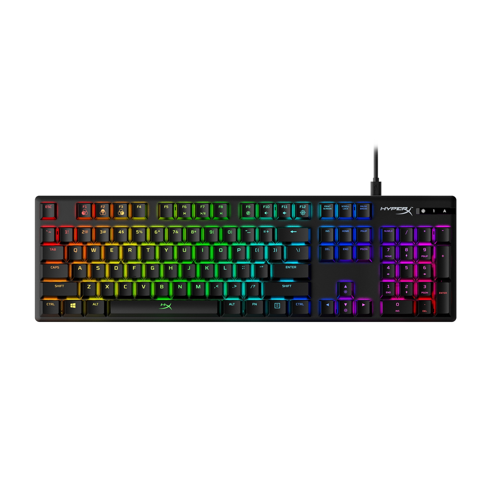 HyperX Alloy Origins tastiera Gaming USB QWERTY Inglese US Nero