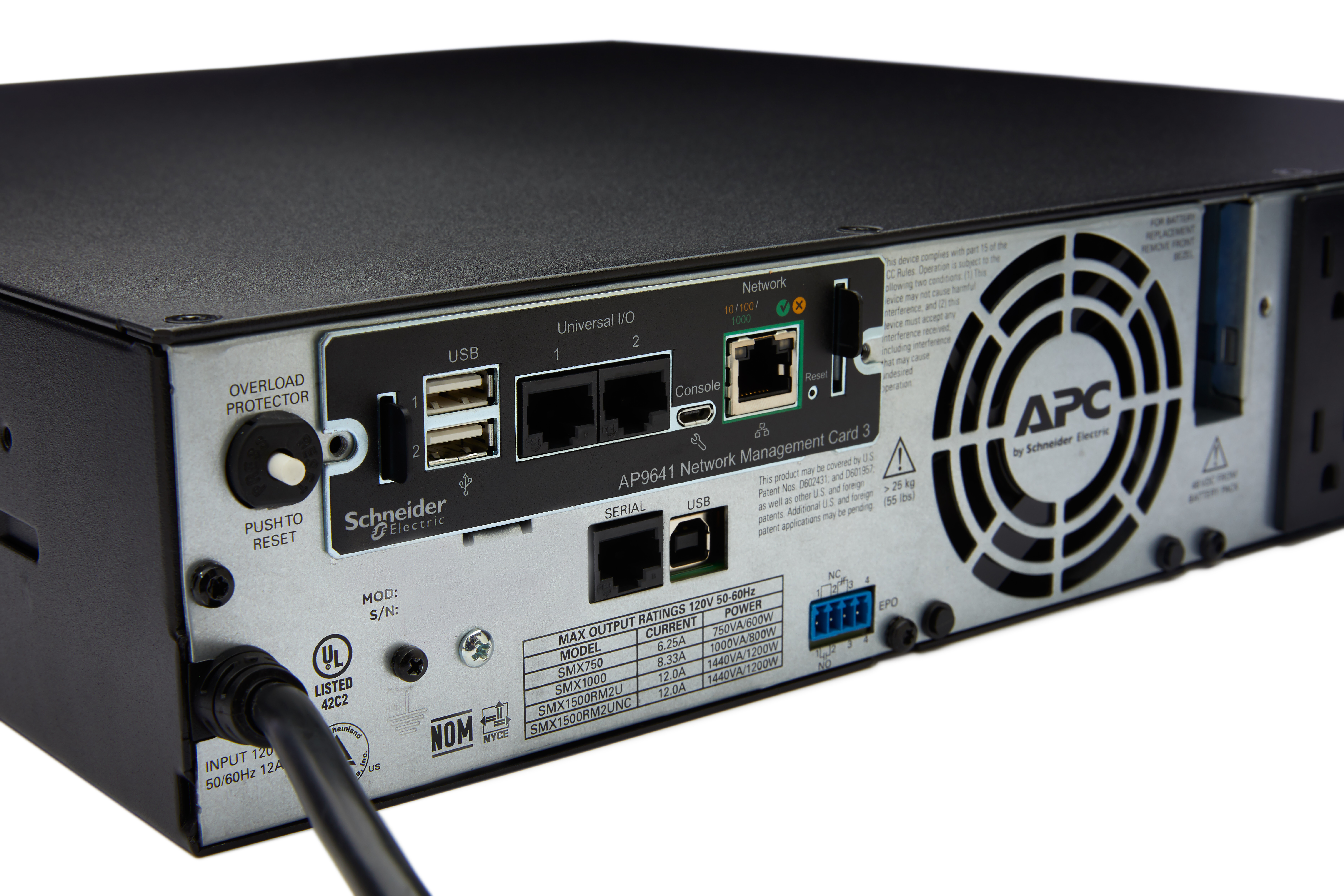 APC AP9641 Smart-UPS Network Management Card (gen3) with environmental monitoring. Product type: Network management card. 