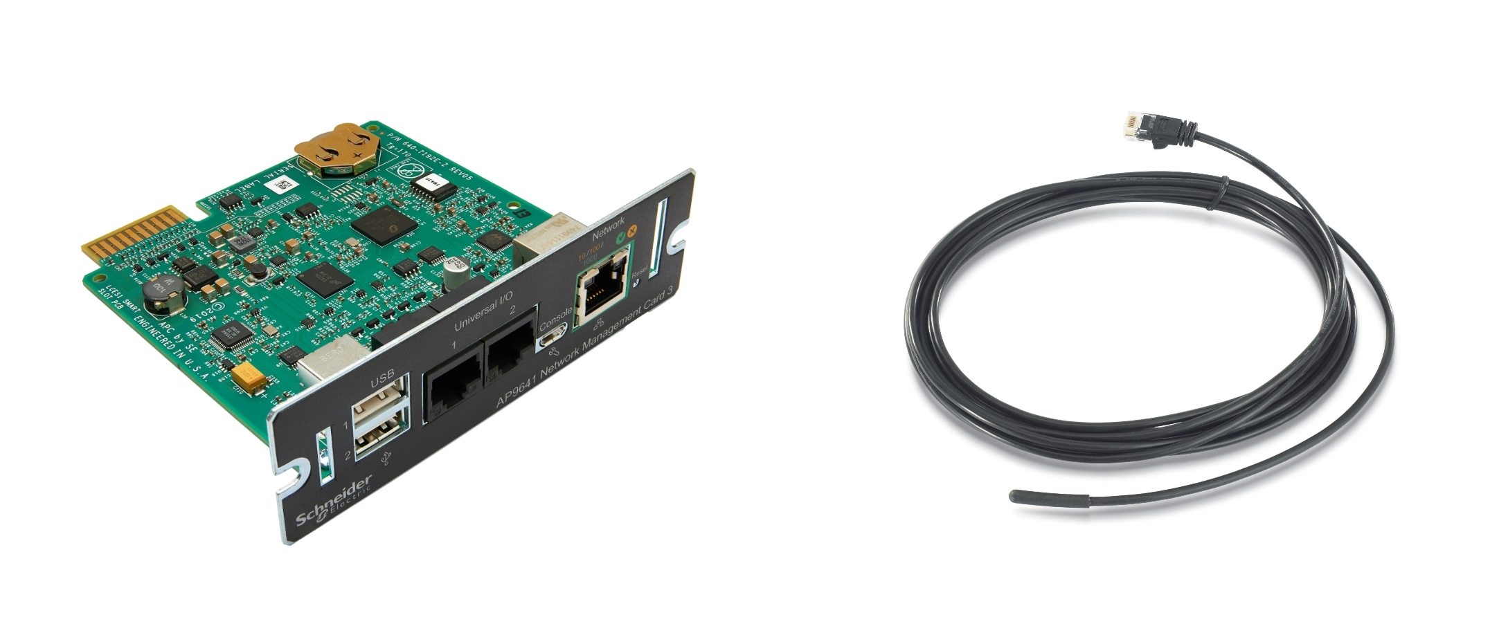 APC AP9641 Smart-UPS Network Management Card (gen3) with environmental monitoring. Product type: Network management card. 