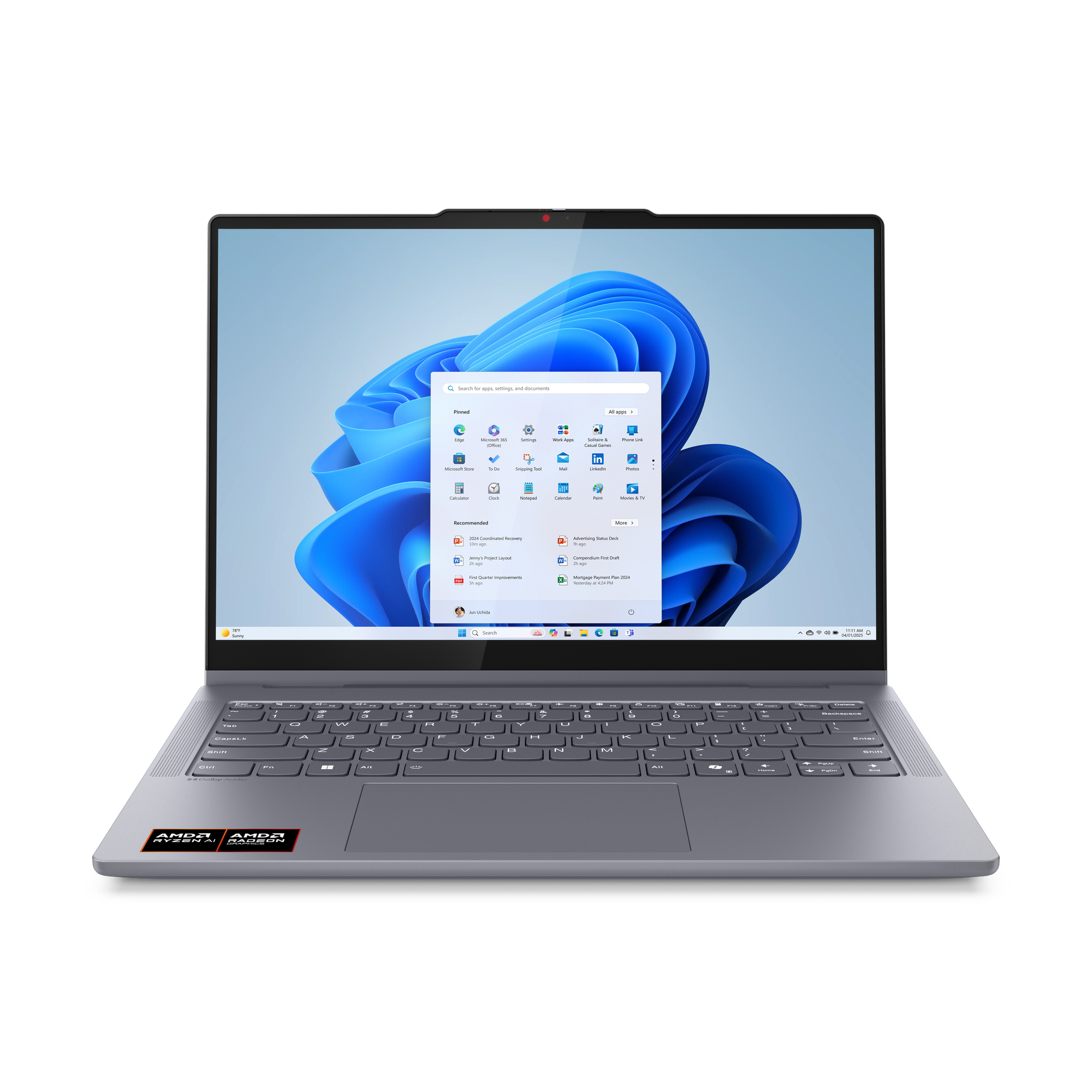 Lenovo IdeaPad 5 2-in-1 14AKP10 Copilot+ PC AMD Ryzen AI 7 350 Ibrido (2 in 1) 35,6 cm (14") Touch screen WUXGA 16 GB LPDDR5x-S