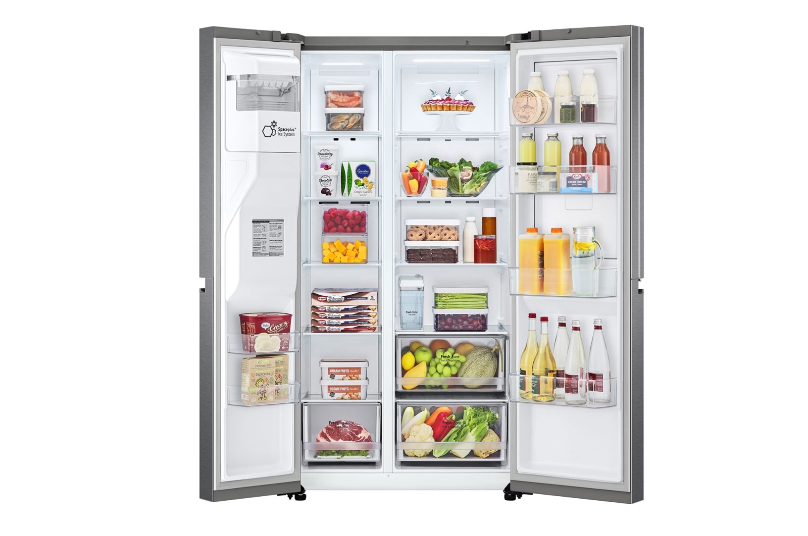 LG GSJV51DSXE side-by-side refrigerator Freestanding – image 4