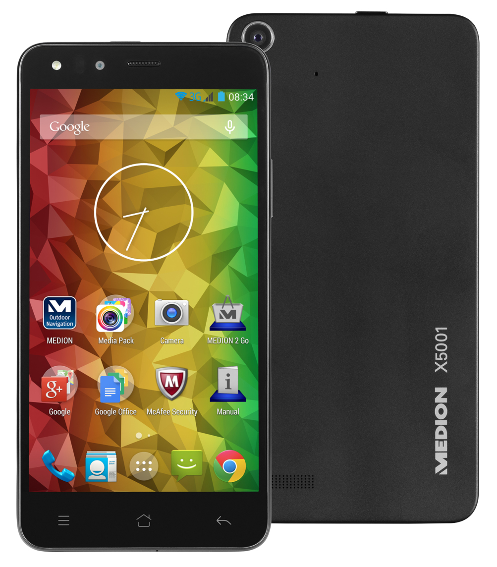 MEDION LIFE X5001 12.7 cm (5") Dual SIM Android 4.4 3G Micro-USB 2 GB 16 GB 2150 mAh Black – image 5