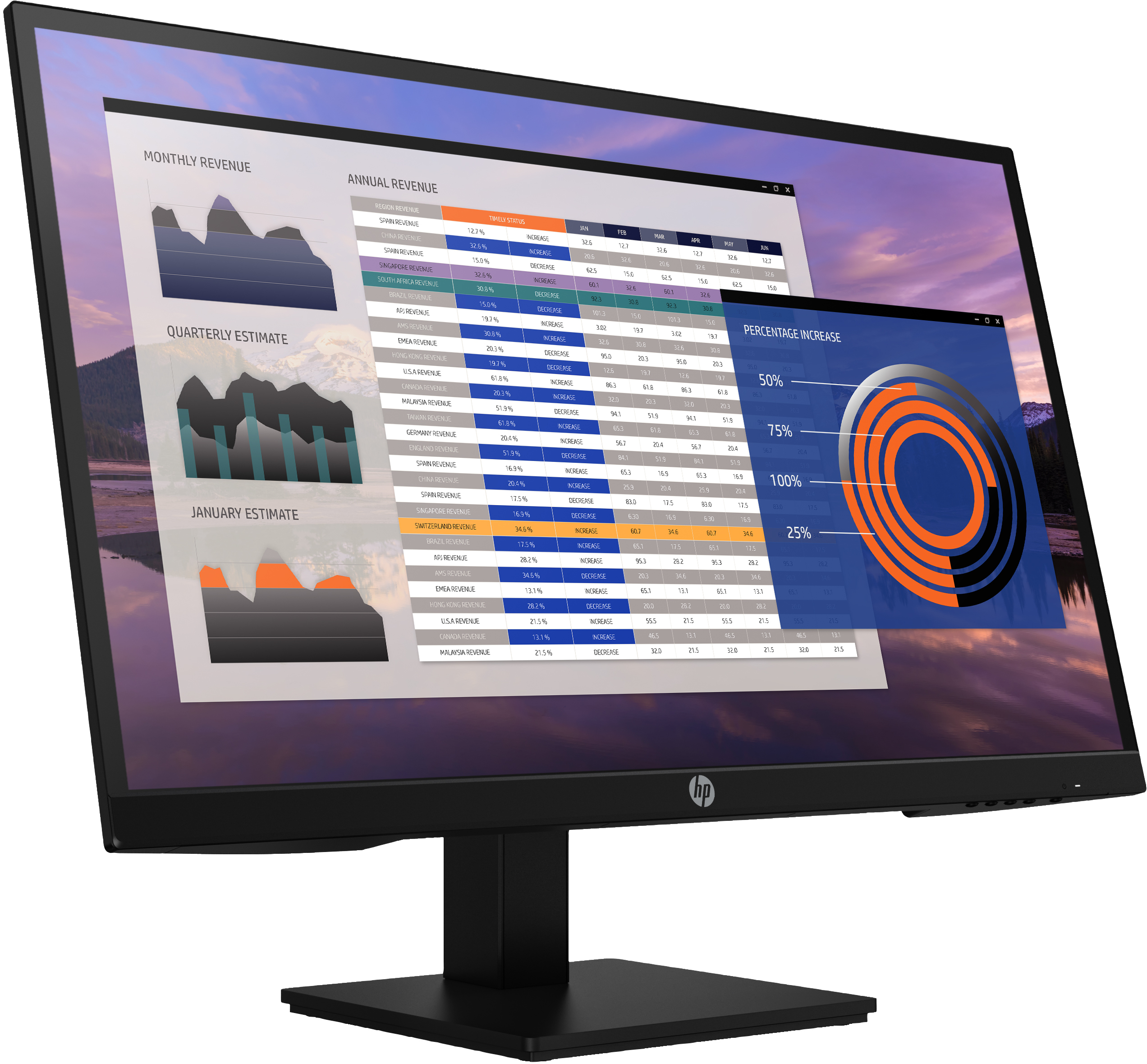 HP P27h G4 computer monitor 68.6 cm (27″) 1920 x 1080 pixels Full HD LCD Black image 3