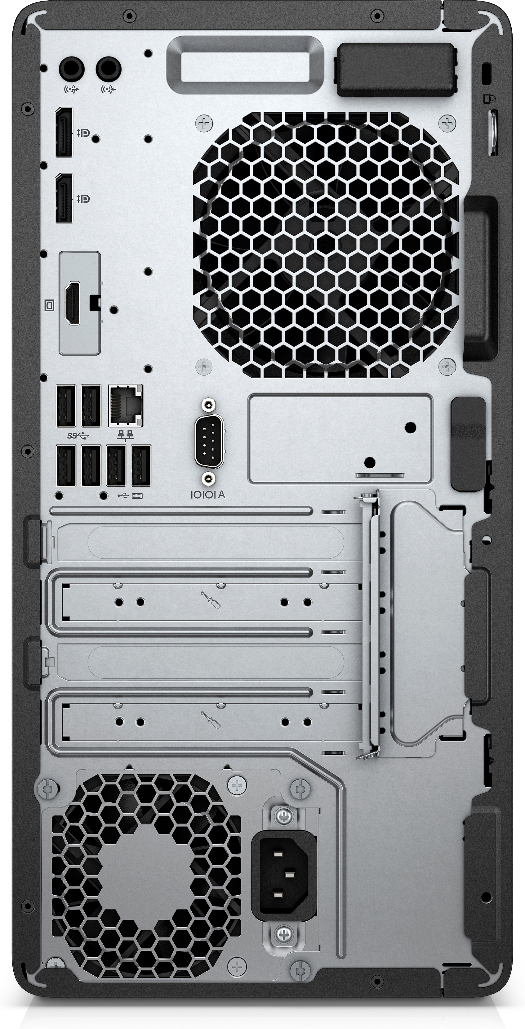 HP EliteDesk 705 G4 AMD Ryzen™ 5 2400G 8 GB DDR4-SDRAM 256 GB SSD Windows 10 Pro SFF PC Black, Silver image 4