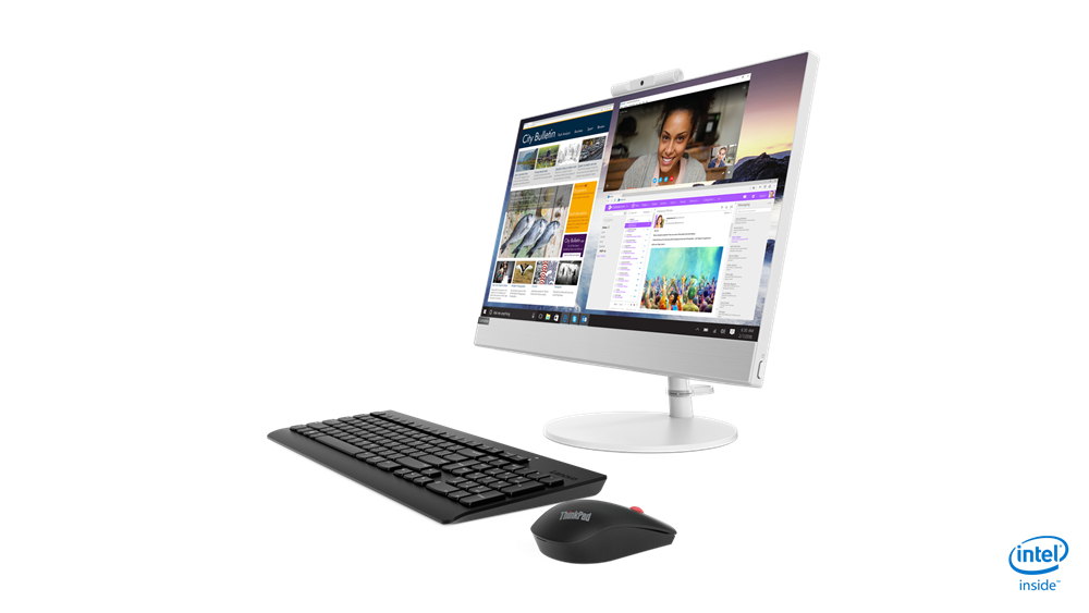 Lenovo V530-22ICB AIO Intel® Core™ i5 i5-8500T 54.6 cm (21.5″) 1920 x 1080 pixels Touchscreen All-in-One PC 8 GB DDR4-SDRAM 500 GB HDD Windows 10 Pro Wi-Fi 5 (802.11ac) White image 1