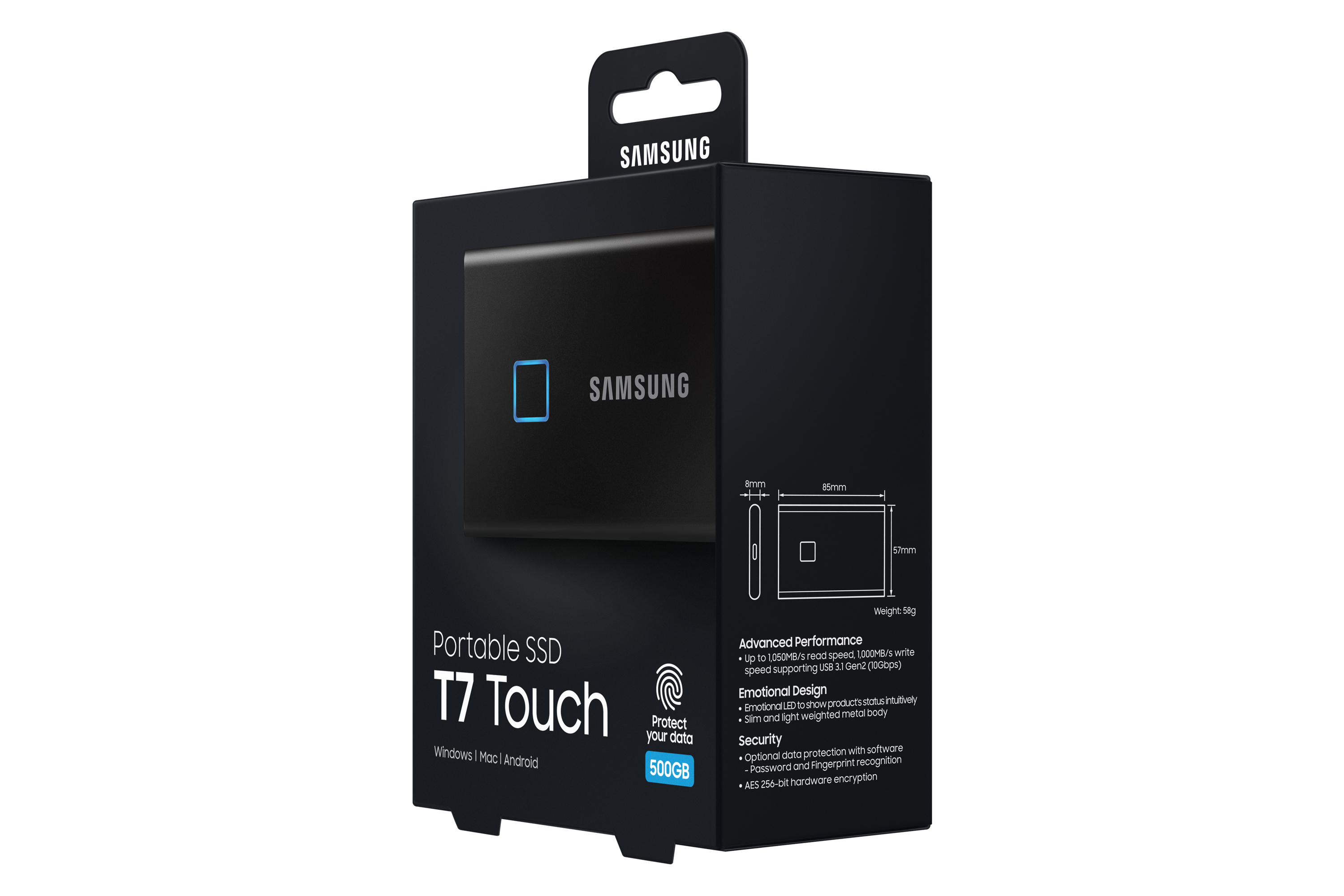 Samsung Portable SSD T7 Touch 500GB – Black image 11