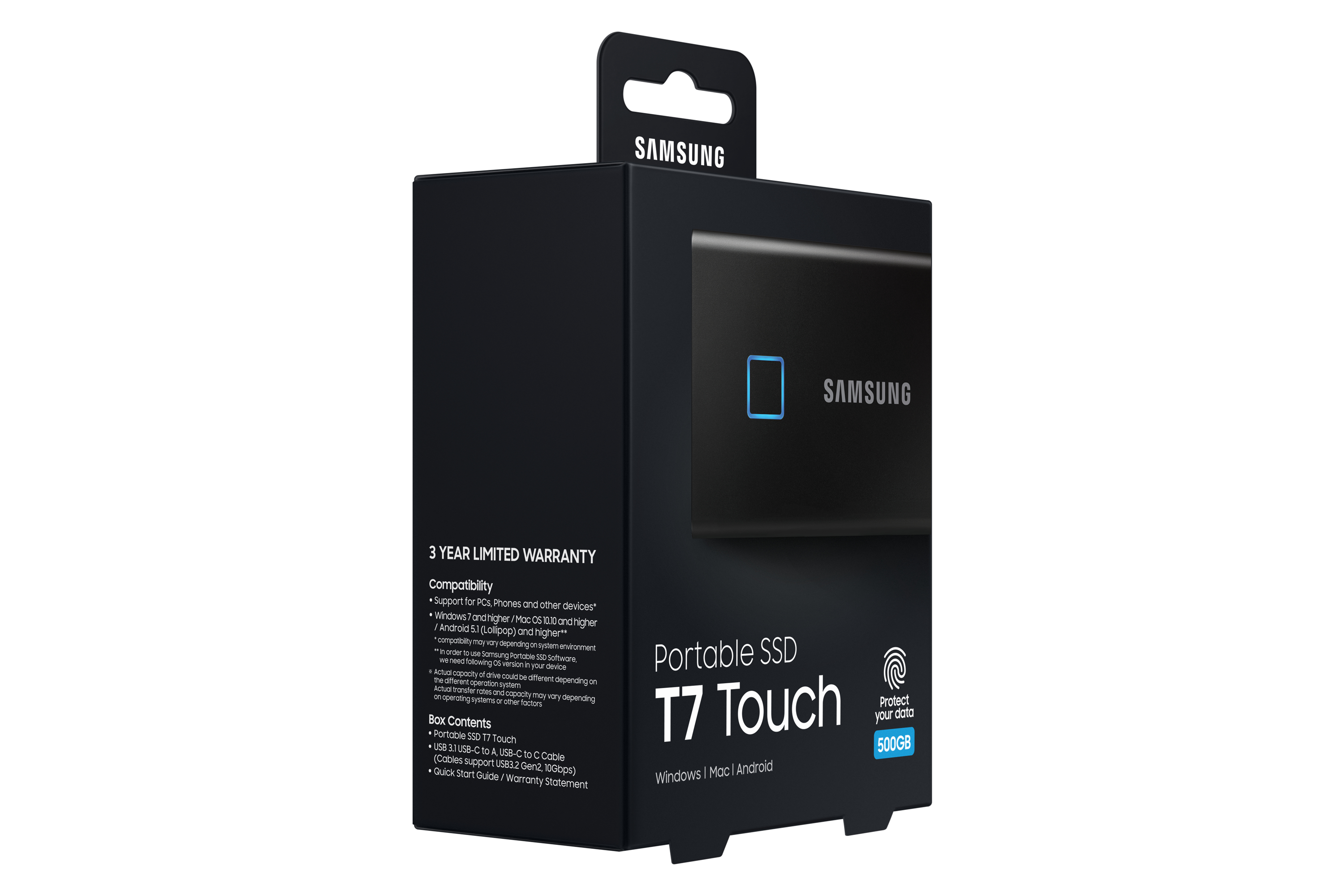 Samsung Portable SSD T7 Touch 500GB – Black image 10