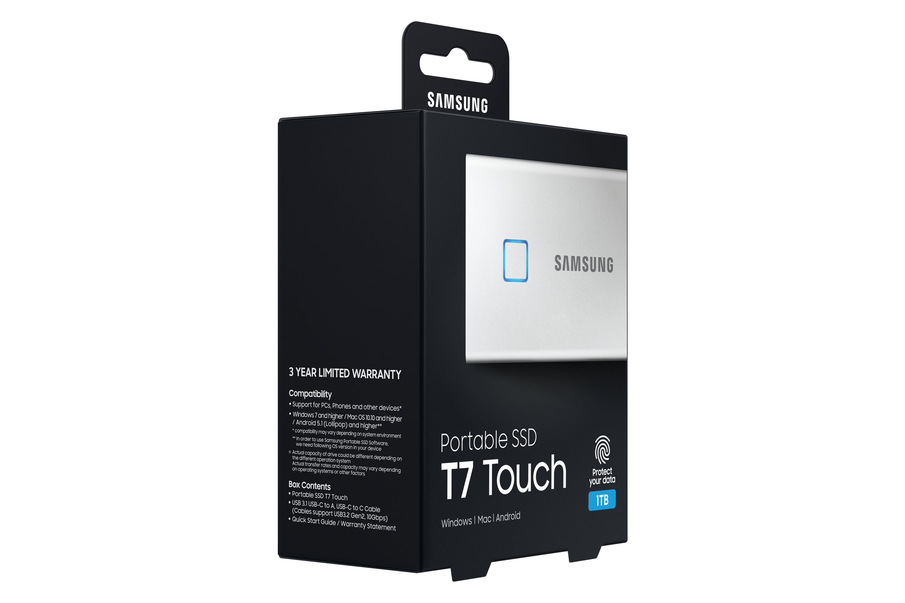 Samsung Portable SSD T7 Touch 1TB – Silver image 10