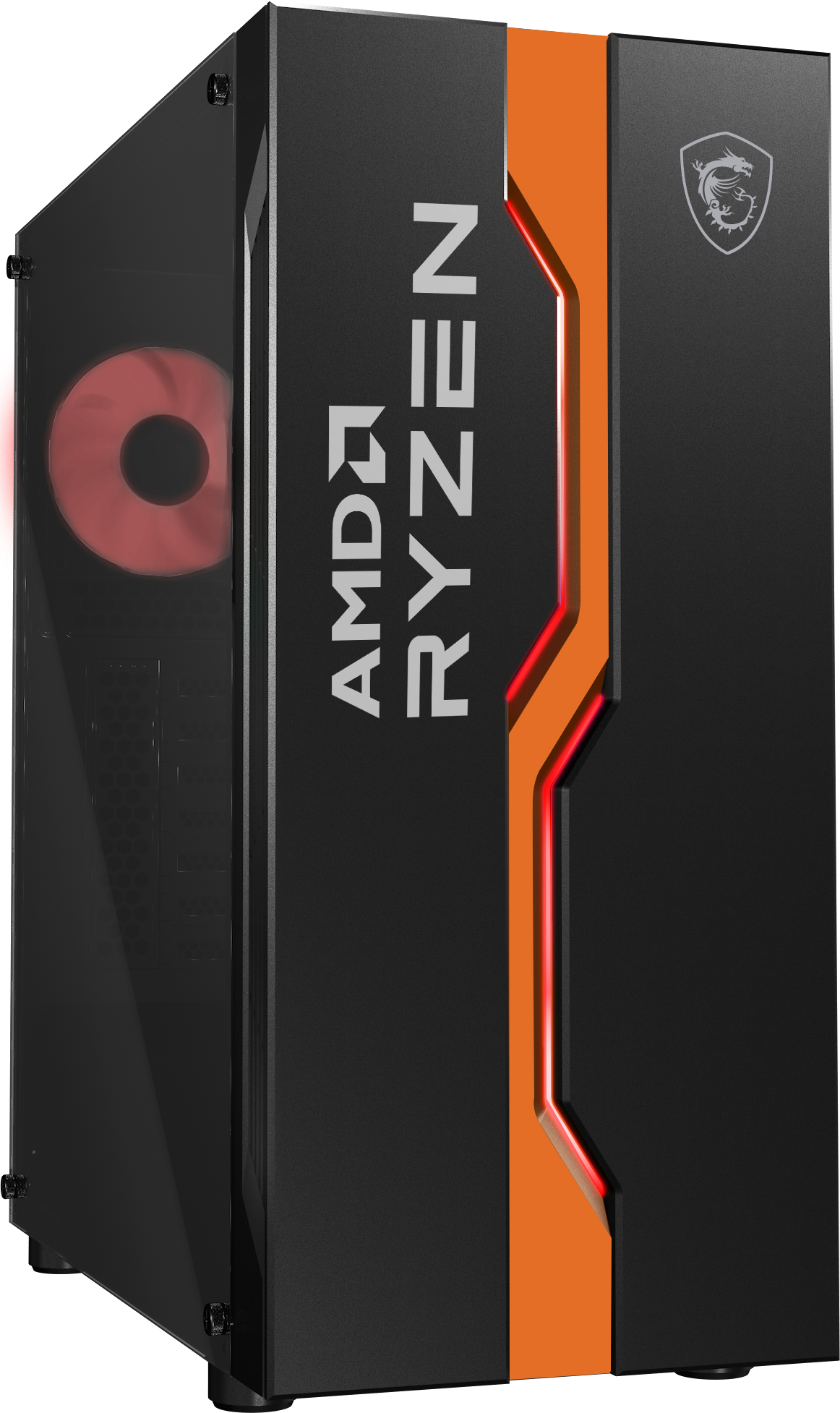 MSI MAG VAMPIRIC 011C Mid Tower Gaming Computer Case 'Black AMD RYZEN Edition – image 5
