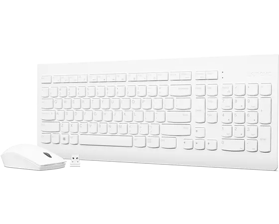 Lenovo GX30W75336 keyboard Mouse included Universal USB + Bluetooth QWERTY White – image 2