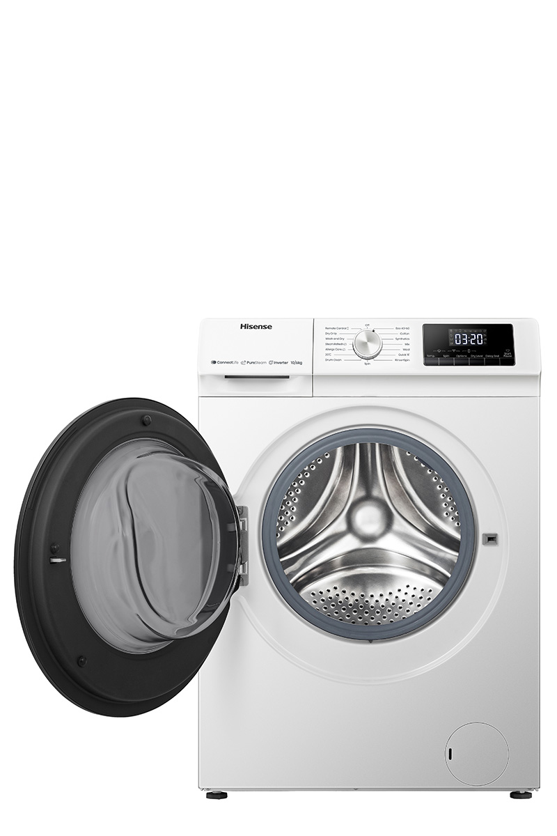 Hisense WDQA1014EVJMW washer dryer Freestanding Front-load White – image 3