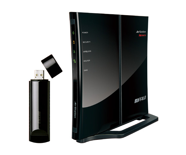 Buffalo WHR-G300NV2/U wireless router Black