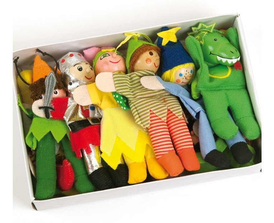 صورة ANDREU Toys مجموعة دمى الأصابع 12 شخصية (ألوان متنوعة، 3+ سنوات)