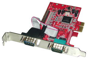 Lindy 3-Port PCIe Serial/Parallel Card