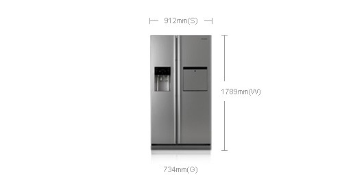 Samsung RSH1FTPE side-by-side refrigerator – image 2