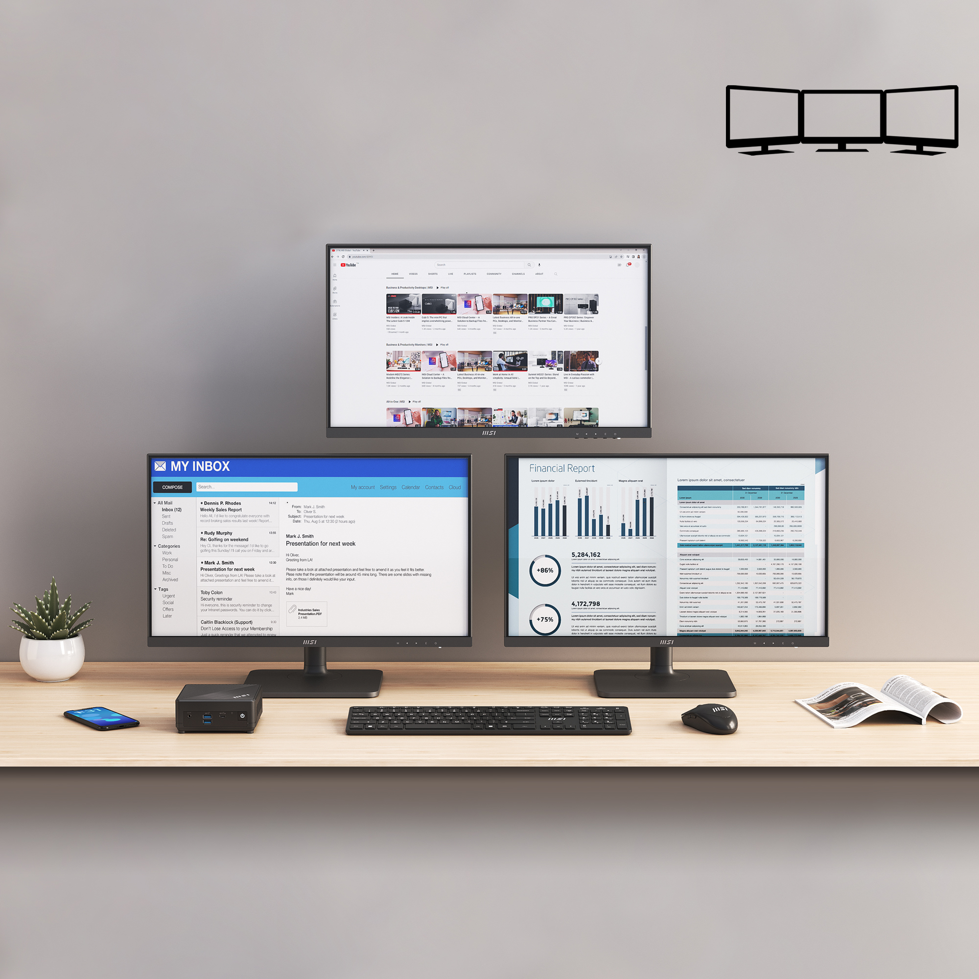 MSI Cubi N ADL Intel N100 Barebone, NUC, SFF, Mini Computer, HTPC, (NO RAM, NO Storage, NO OS), UHD Graphics/Type C/HDMI/DisplayPort/Dual LAN/WiFi 5/BT 5.1/VESA image 10
