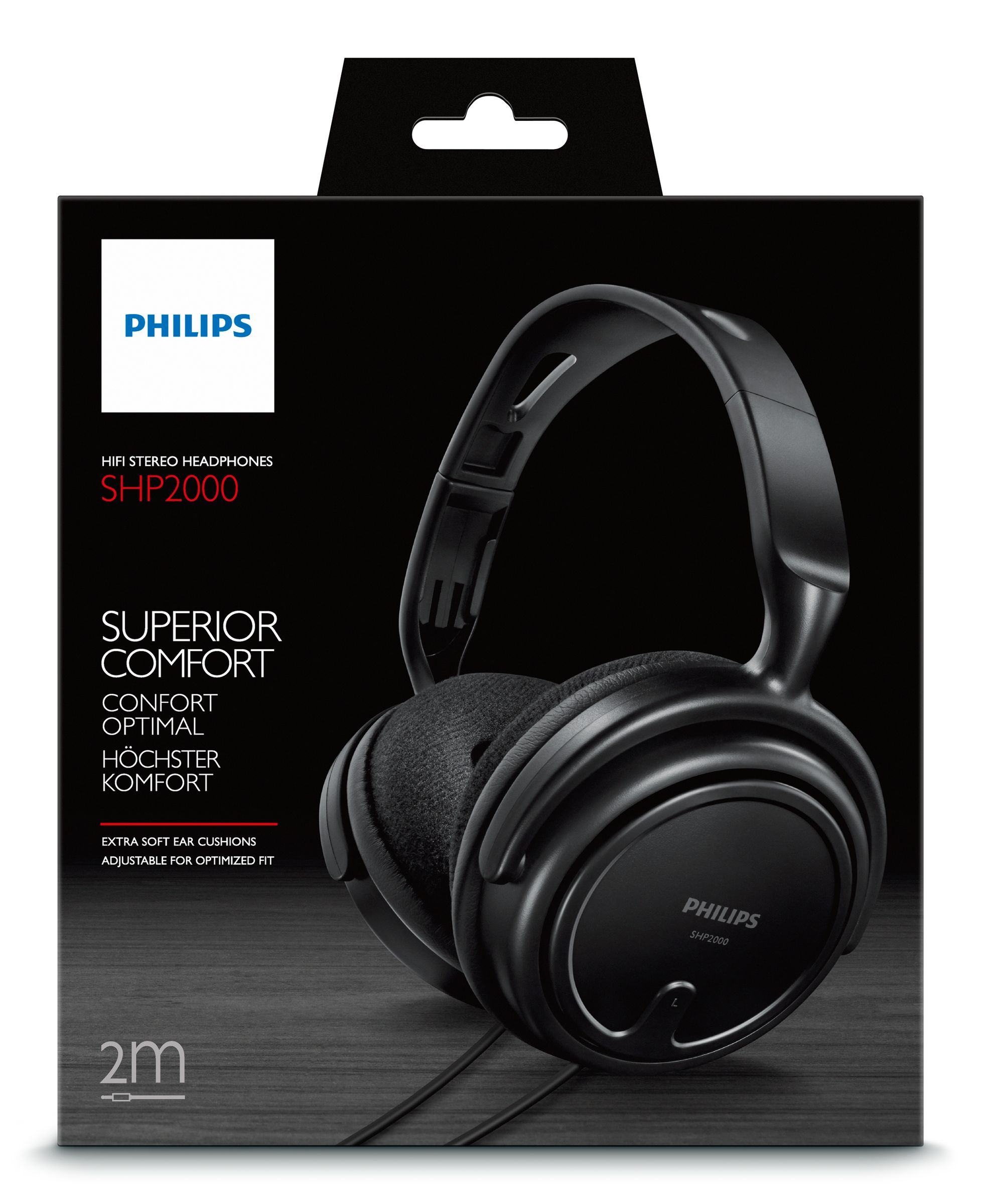 Philips Corded Audio Headphones SHP2000/10 – image 2
