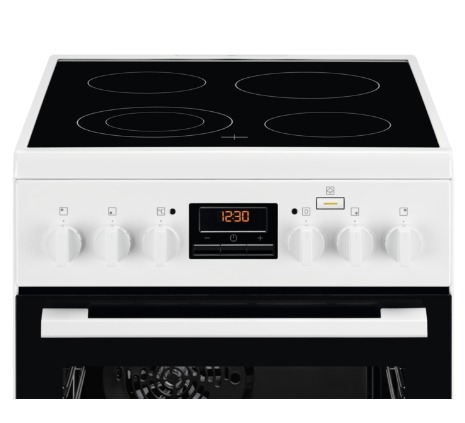 Electrolux LKR560200W Freestanding cooker Electric Ceramic hob Black, White – image 6