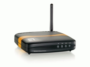 LevelOne WBR-6800 wireless router Black, Yellow – image 2