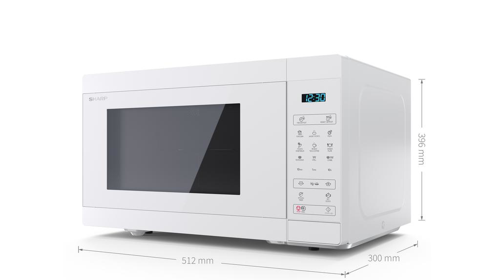 Sharp YC-MG81E-C microwave White Grill microwave Countertop – image 3