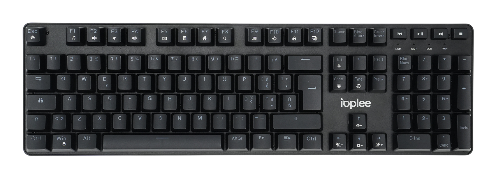 IOPLEE IOPEXTWDGKBC600 keyboard Gaming USB QWERTY Italian Black – image 1