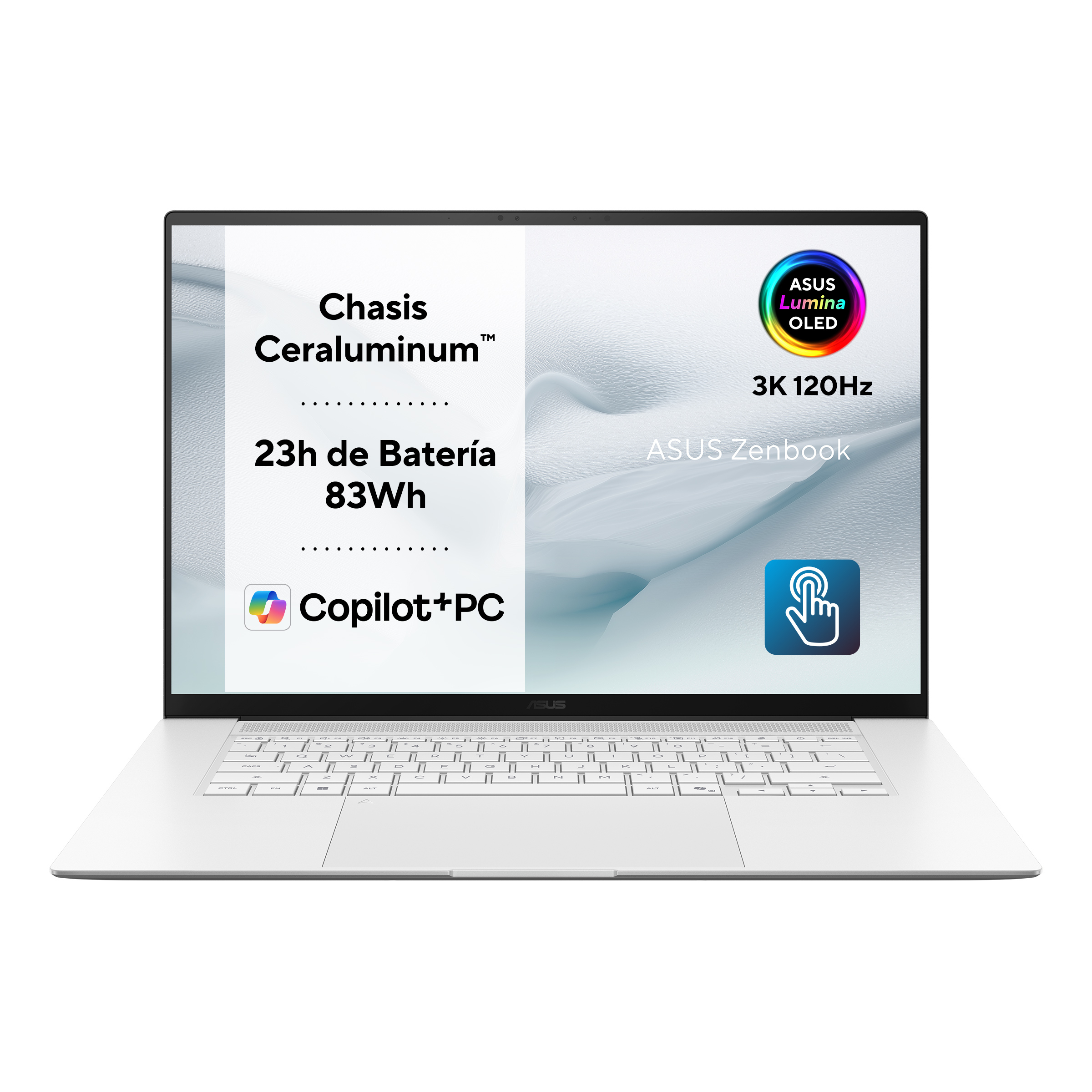 Asus - Portátil ASUS Zenbook S 16 UM5606GA-SR340W Copilot+ PC, Ryzen AI 9, 32GB, 1TB SSD, 16' OLED, W11. - imagen 3