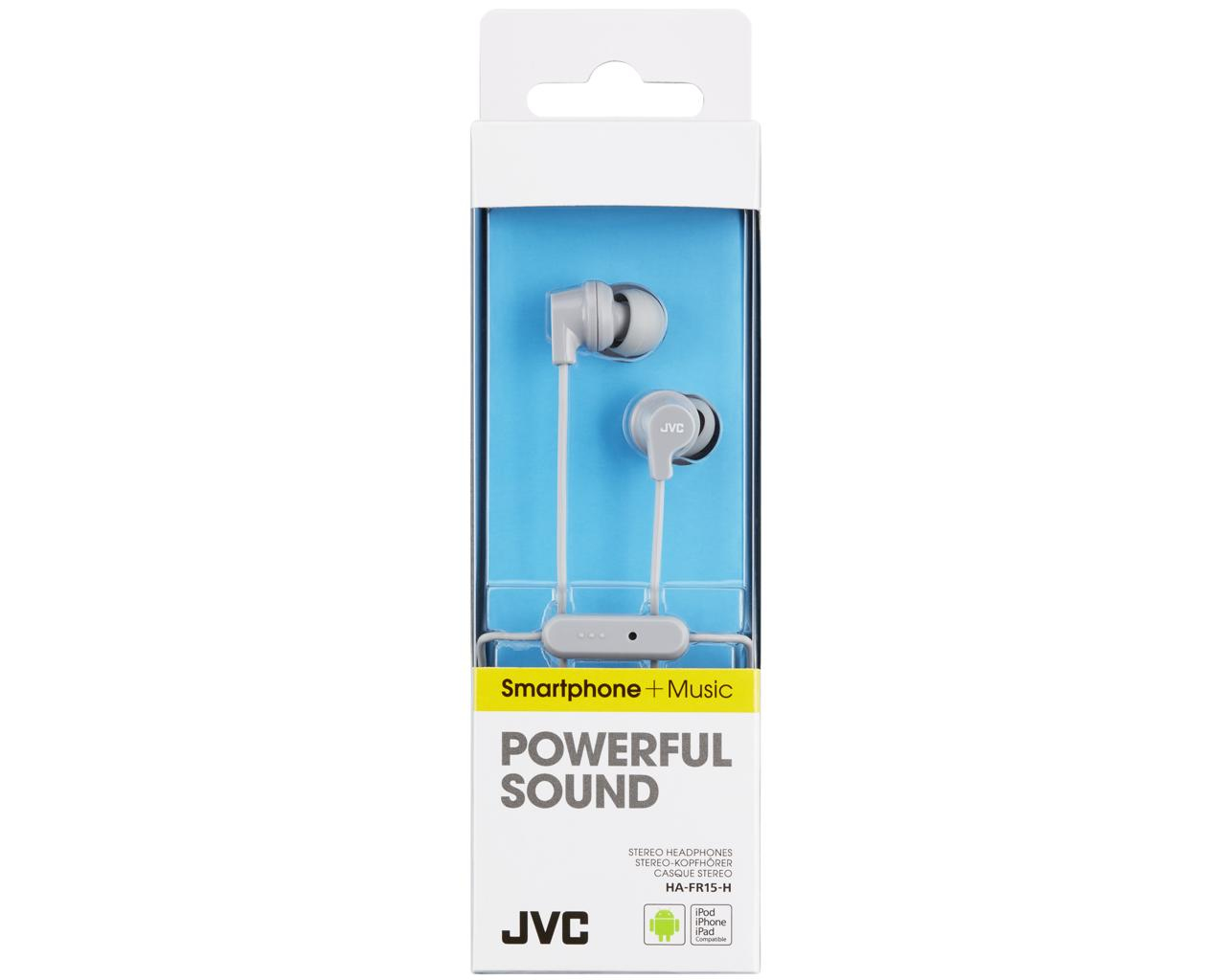 JVC HA-FR15-H-E Colourful inner ear headphones with remote & mic – image 2