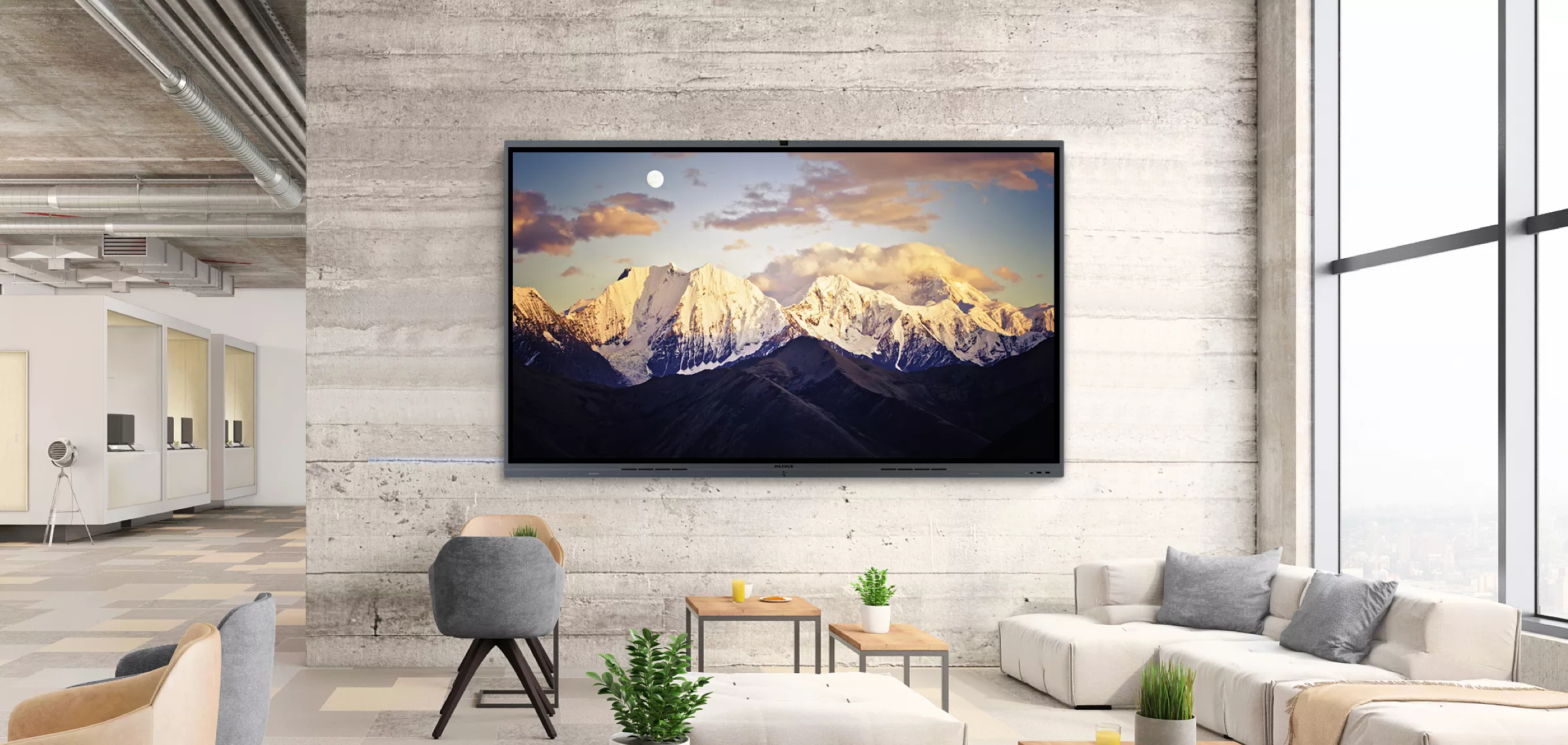 MAXHUB V6 C6530 Smart-Display 65" IPS 3840 x 2160 HDMI USB-C Schwarz